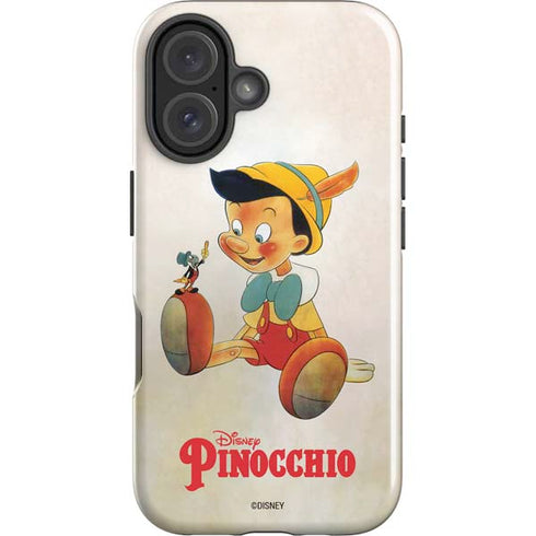 Disney Pinocchio Vintage Portrait iPhone 16 Plus Impact Case